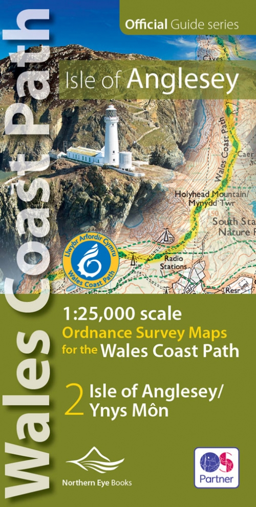 Anglesey Wales Coast Path OS map atlas - 1:25,000 scale
