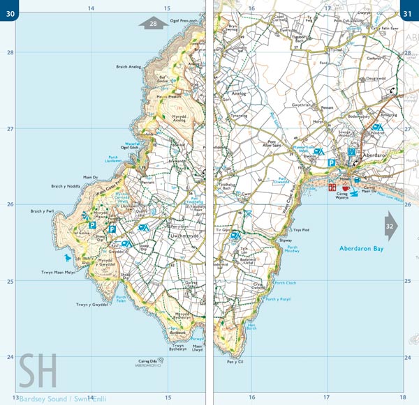 Llyn peninsula map