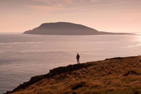 Bardsey seen from Uwchmynydd on the Llyn Peninsula