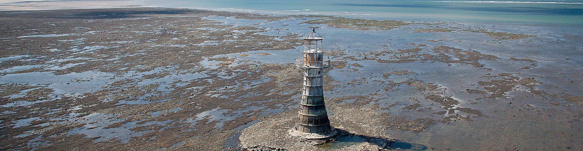 Whiteford Point lighthouse in South Wales
