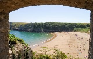 Wales Coast Path: Barafundle beach, Pembrokeshire