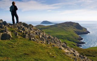 Wales Coast Path: overlooking Bardsey Island, Llyn Peninsula