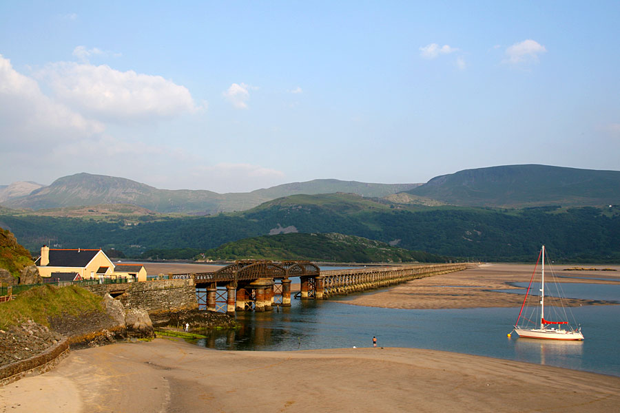 Barmouth bridge, on the Wales Coast Path Barmouth bridge, on the Wales Coast Path