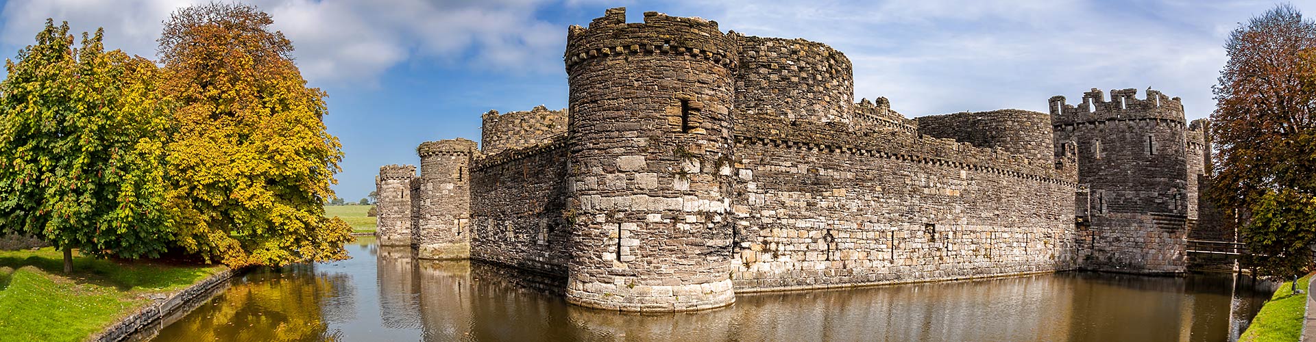 Beaumaris castle on Anglesey - part of the Wales Coastal Path