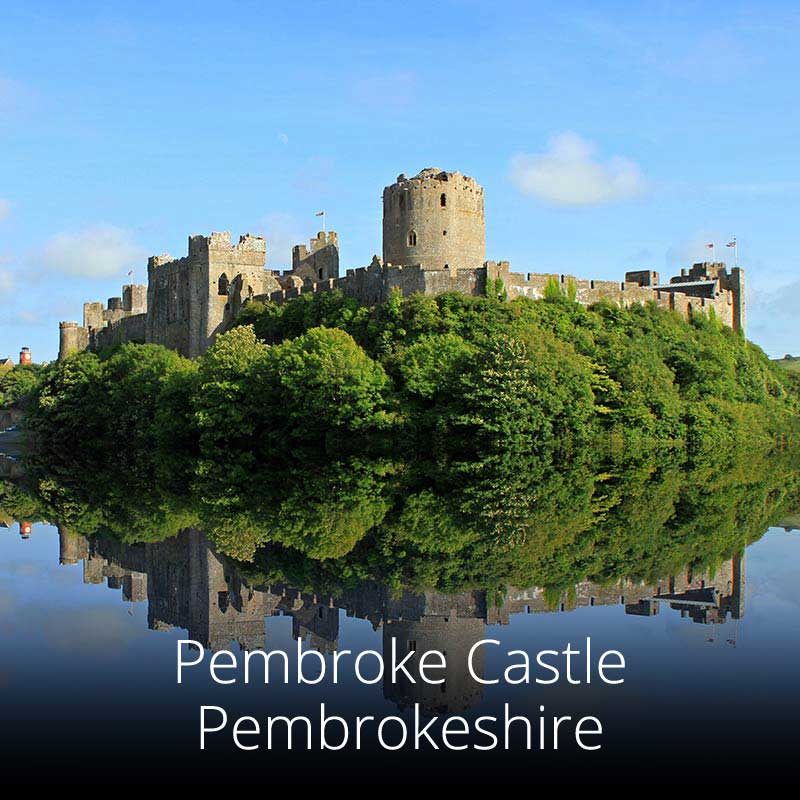 Pembroke Castle, with its massive central keep, is a stunning example of medieval fortification