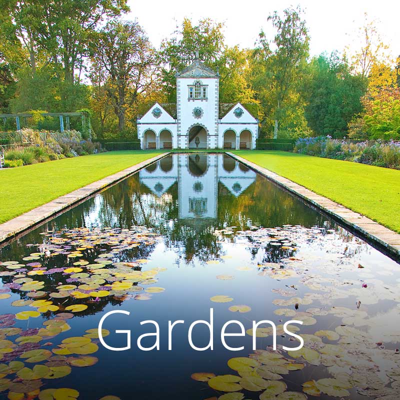 Bodnant Garden's pretty lily pond