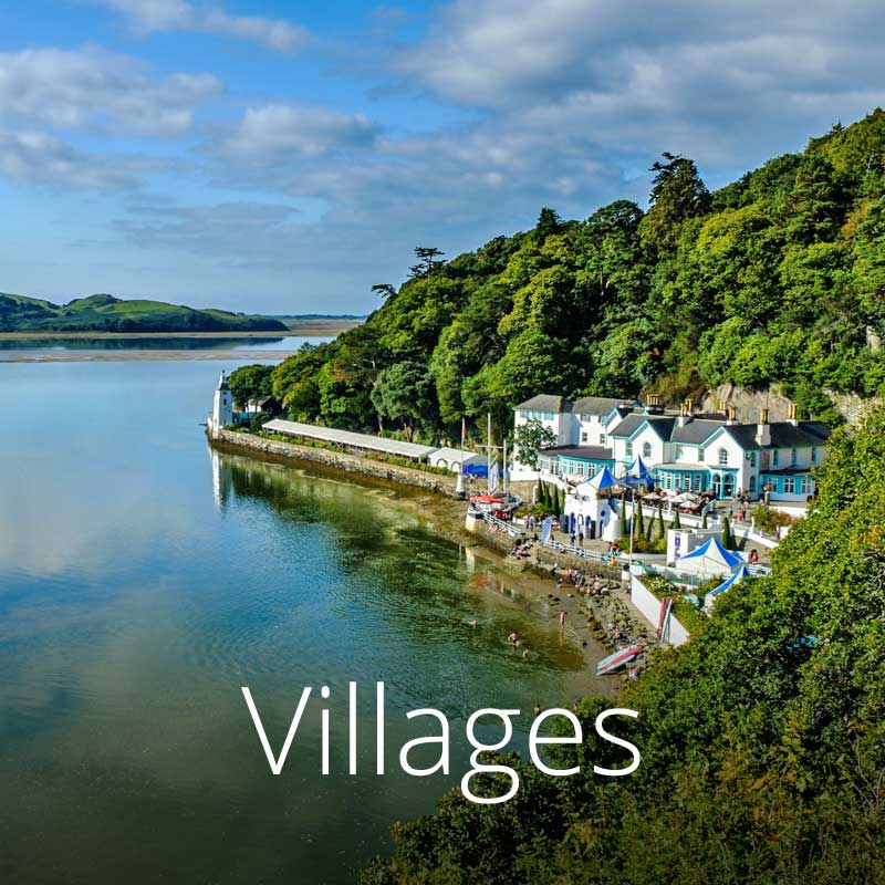 Portmeirion is an Italian fantasy village in North Wales