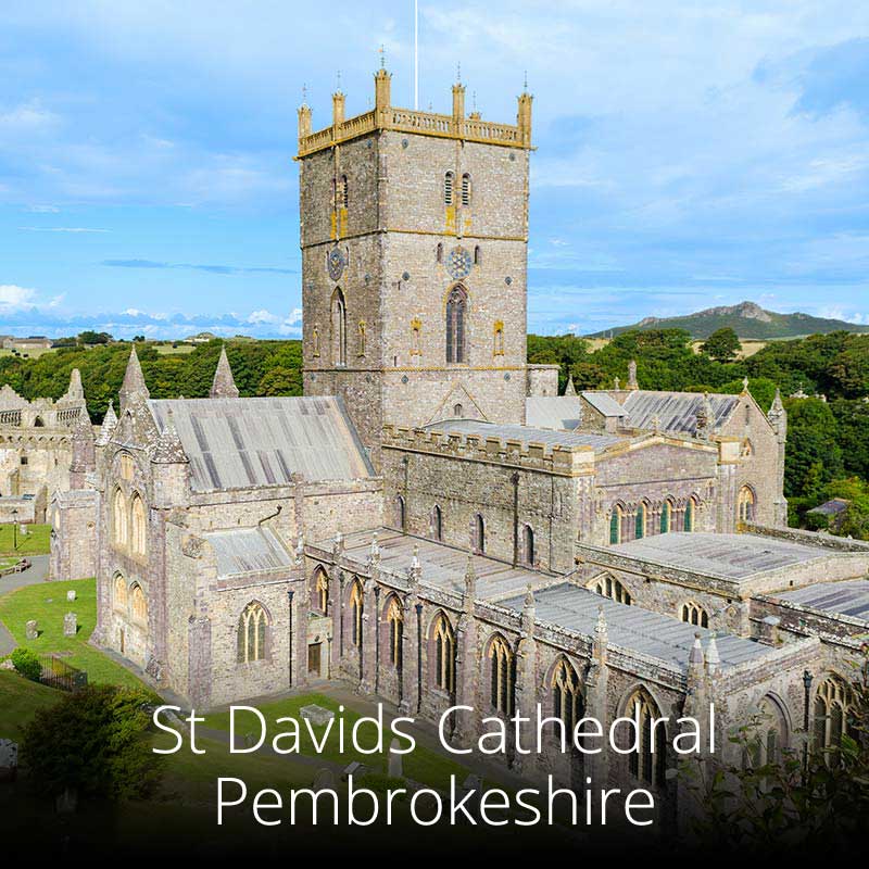 Ancient St David's Cathedral in Pembrokeshire was built in a hollow to hide it from marauding Danes