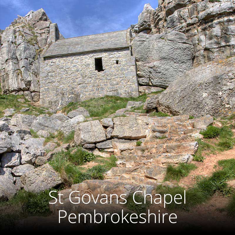 St Govans Chapel is hidden below cliffs in North Pembrokeshire