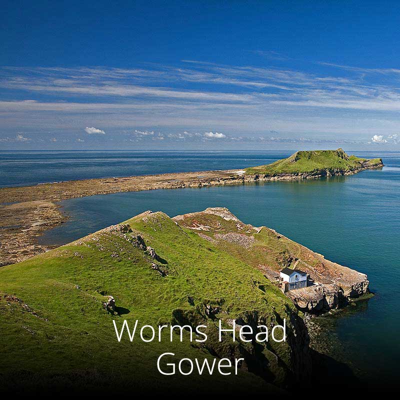 Worms Head is a strange headland on the Wales Coast Path on the Gower, that can be visited at low tide