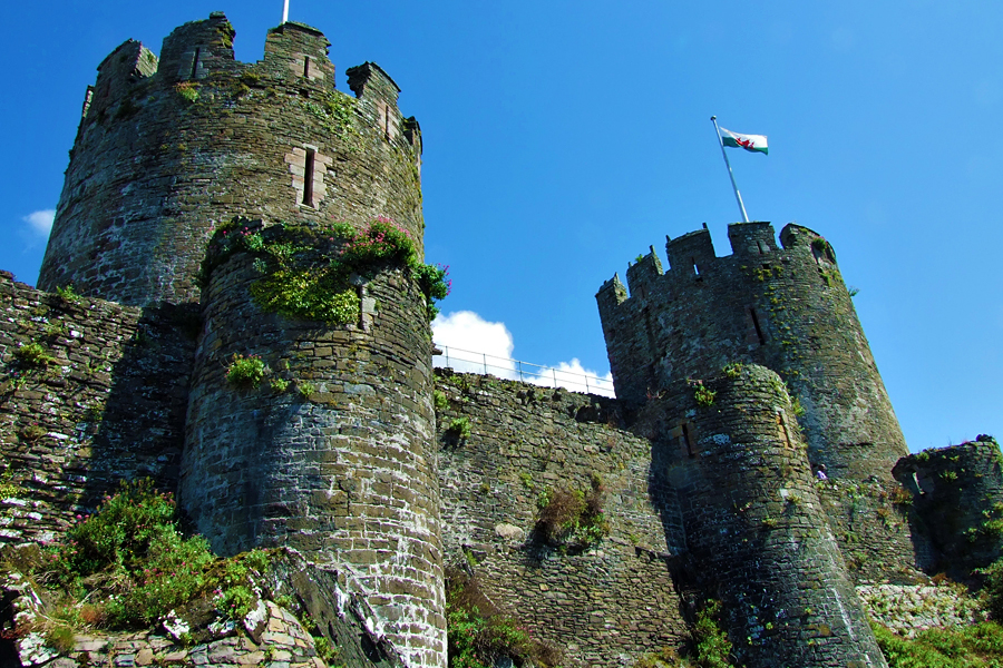 Conwy Castle is on the Wales Coast Path Conwy Castle is on the Wales Coast Path