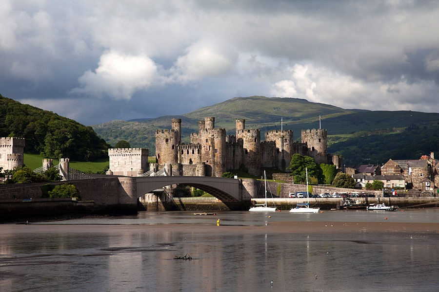 River Conwy and Conwy Castle River Conwy and Conwy Castle