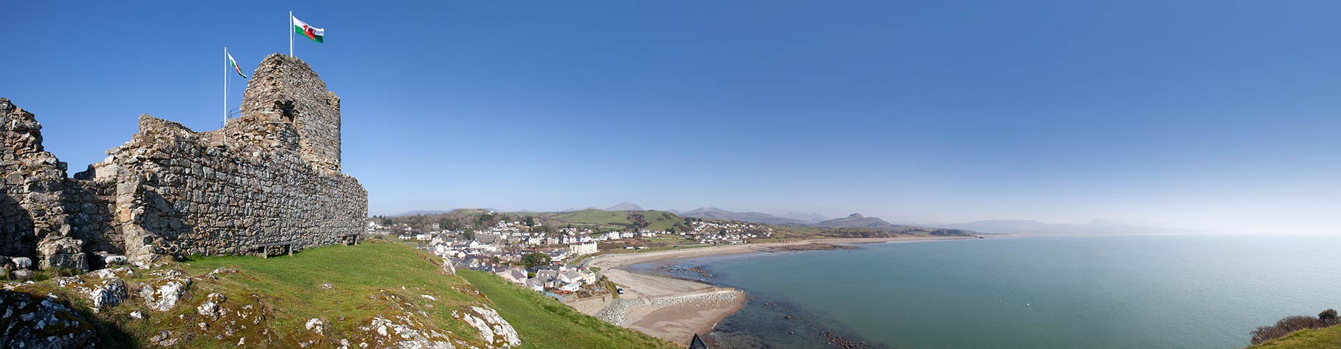 Criccieth Castle on the Wales Coastal Path
