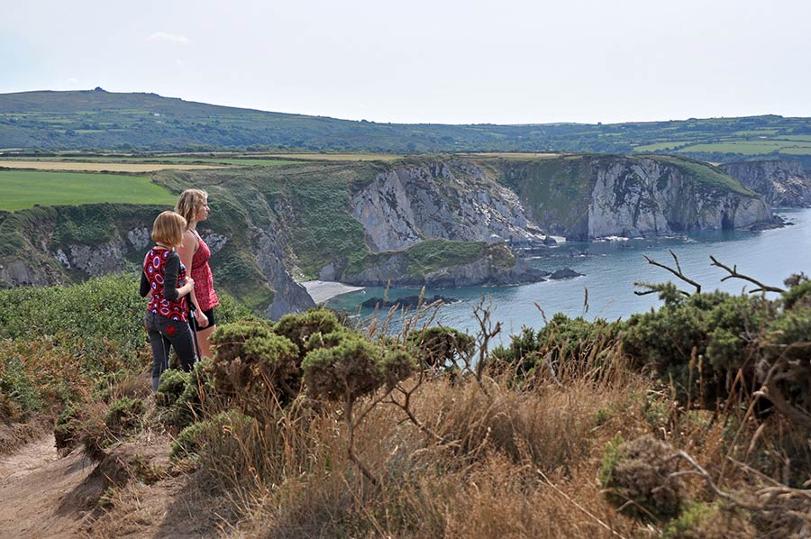 dinas-head Dinas Head, Pembrokeshire, on the Wales Coast Path