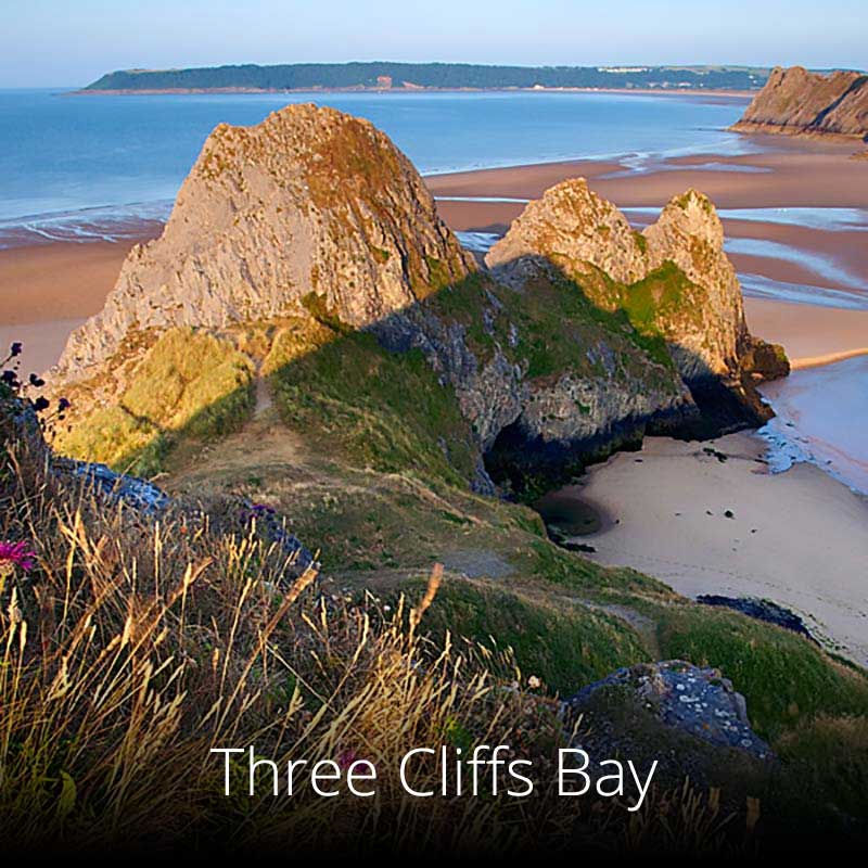 Three Cliffs Bay on the Wales Coast Path