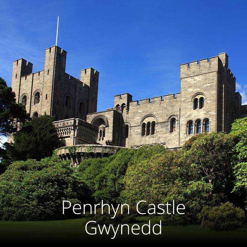 Penrhyn Castle near Bangor in North Wales is cared for by the National Trust