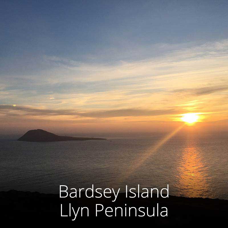 Bardsey Island, or Ynys Enlli in Welsh, lies off the tip of the Llyn Peninsula