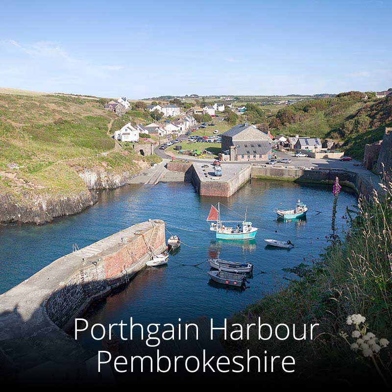 Porthgain Harbour in Pembrokeshire