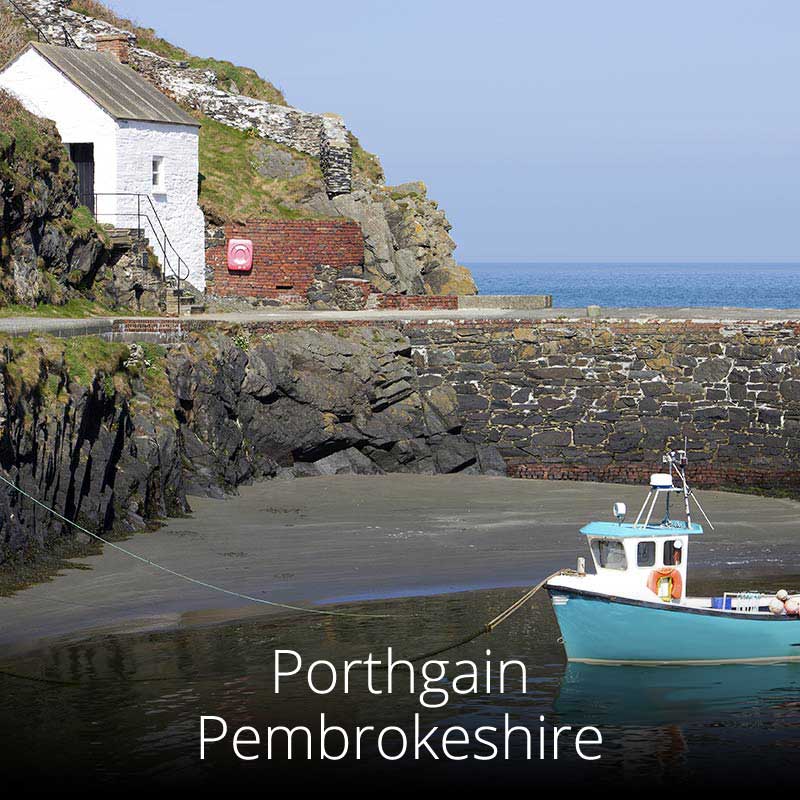 Porthgain Harbour in Pembrokeshire