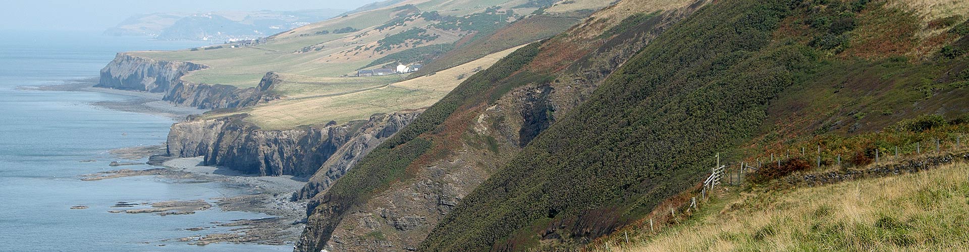 Llannon cliffs on the Wales Coastal Path