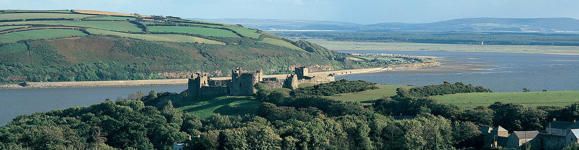 Llansteffan Castle on the Wales Coast Path
