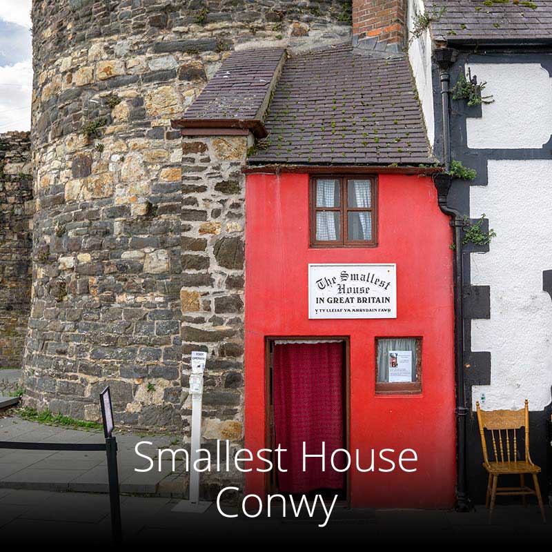 Visitors can step inside the Conwy's 'Smallest House' for a small fee.