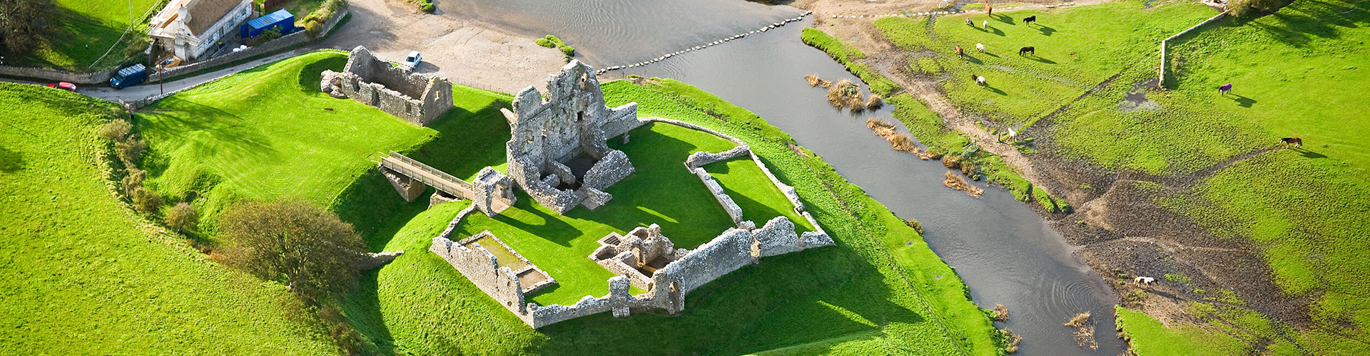 Ogmore Castle on the Wales Coast Path