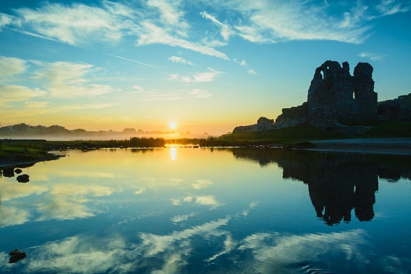 Ogmore Castle on the Glamorgan Heritage Coast