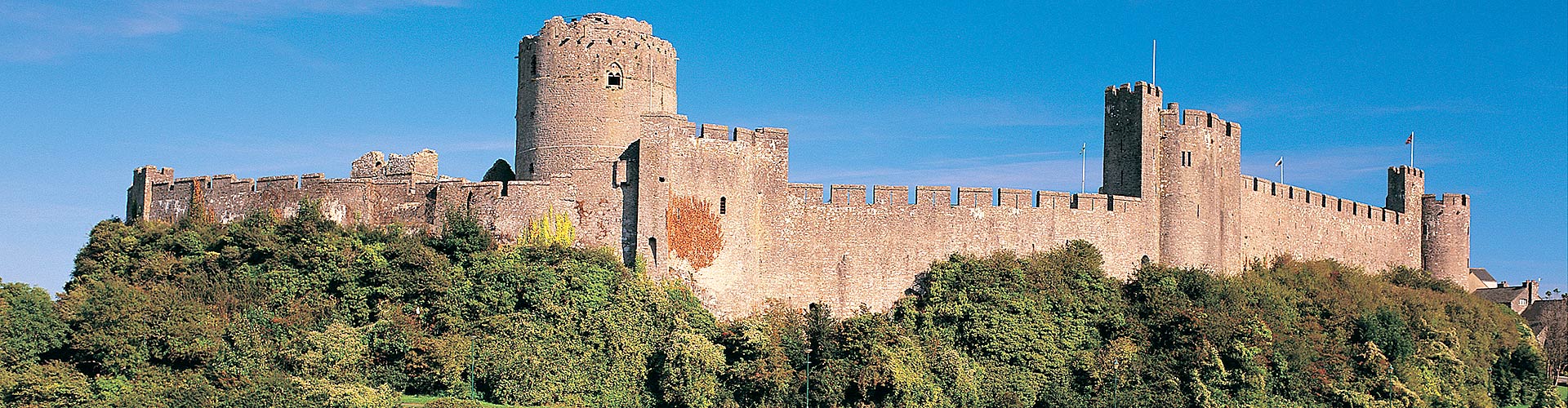 Pembroke Castle on the Wales Coast Path
