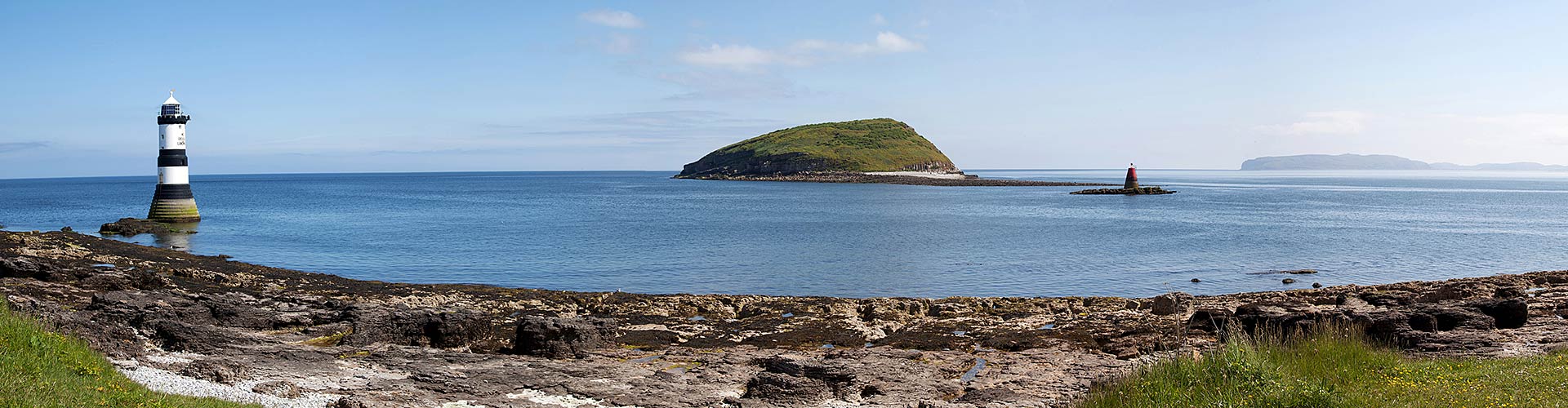 Penmon Point and lighthouse panorama, Anglesey