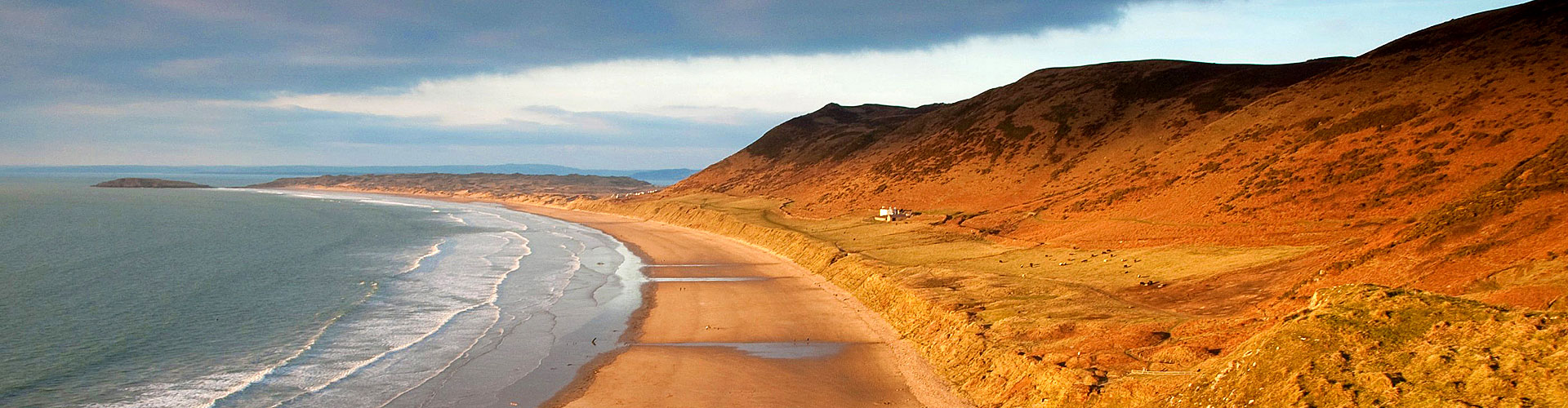 Rhossili Bay on the Gower - part of the Wales Coast Path