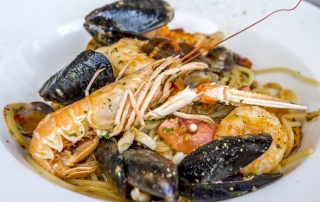 A Welsh seafood platter as served all along the Wales Coast Path