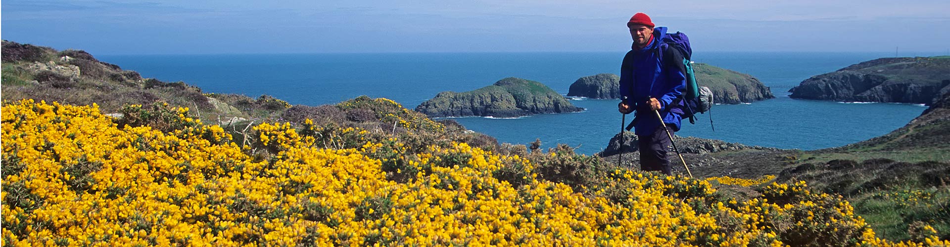 Strumble Head walker Wales Coast Path