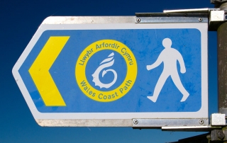 Wales Coast Path sign